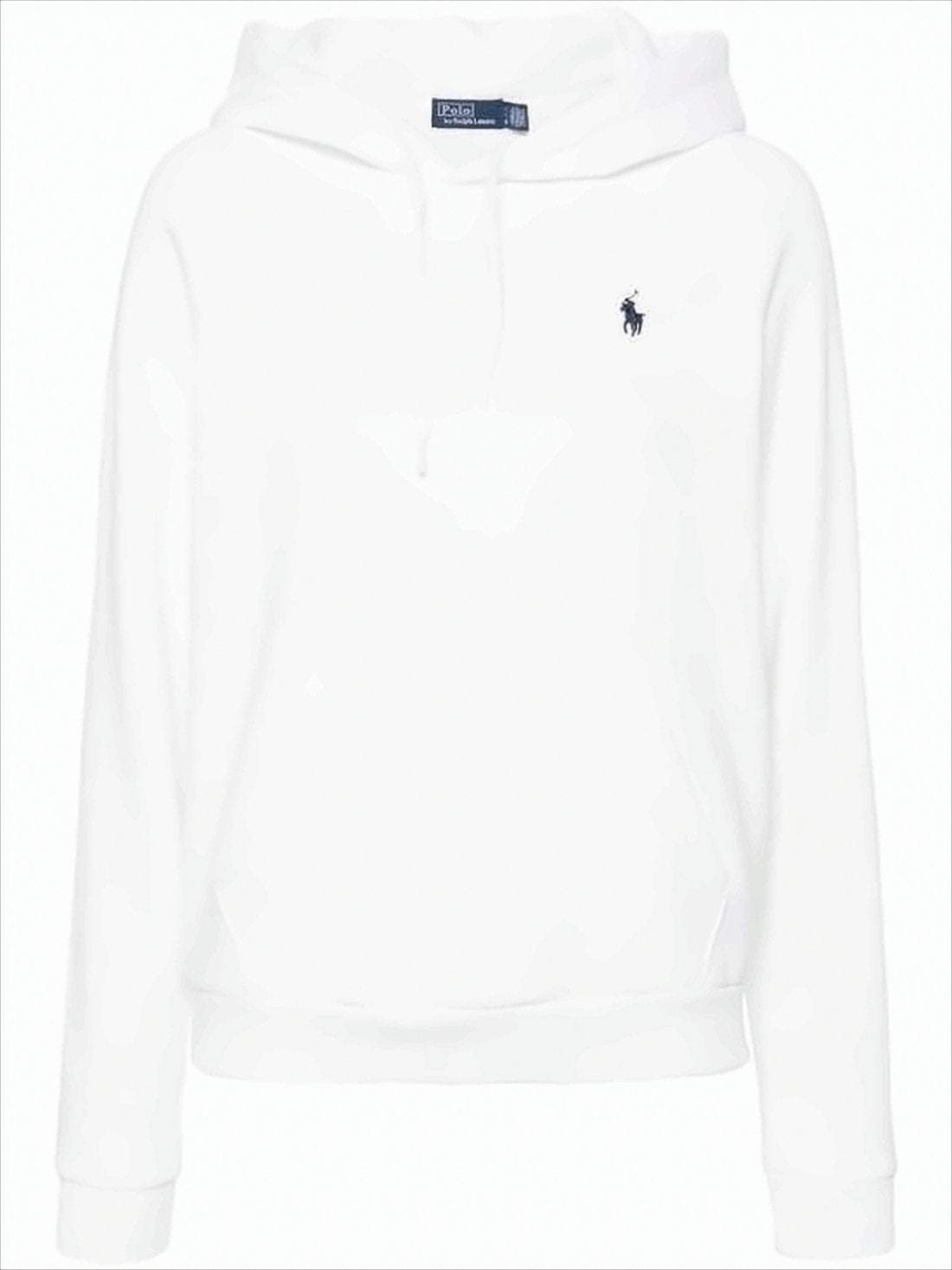 White Pullover Hoodie with Drawstring