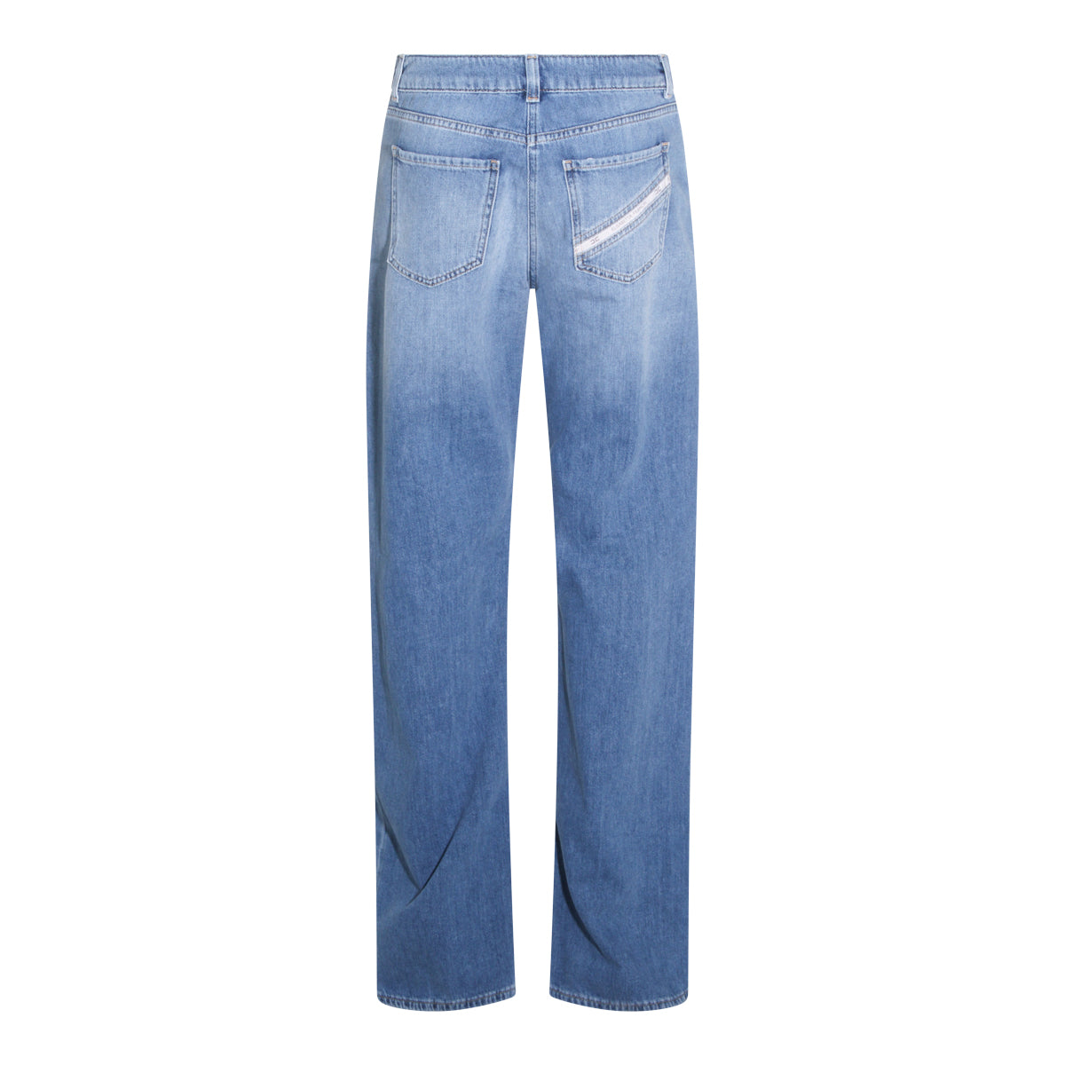 Straight-Cut Denim Jeans