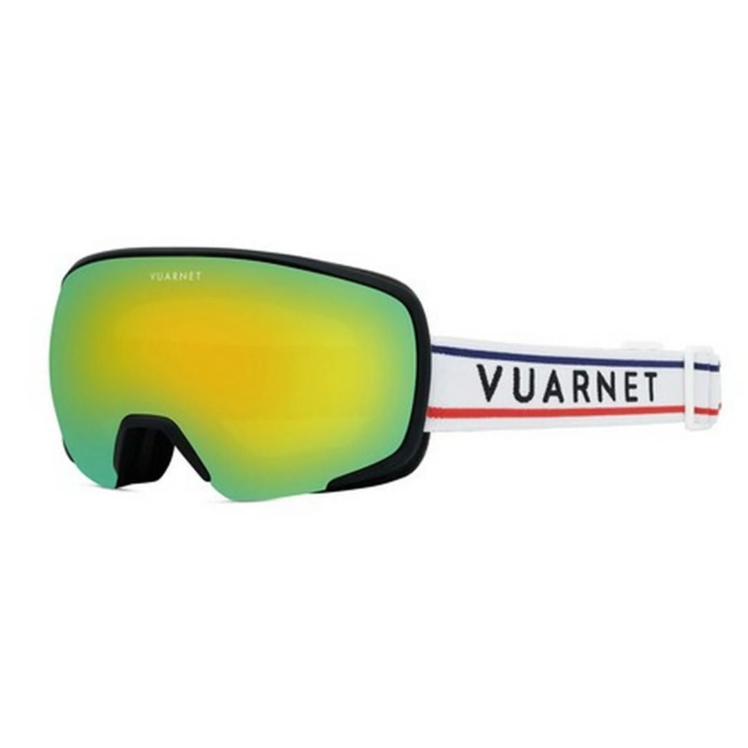 Vu40027u Wraparound Sunglasses with Reflective Yellow-Green Lens
