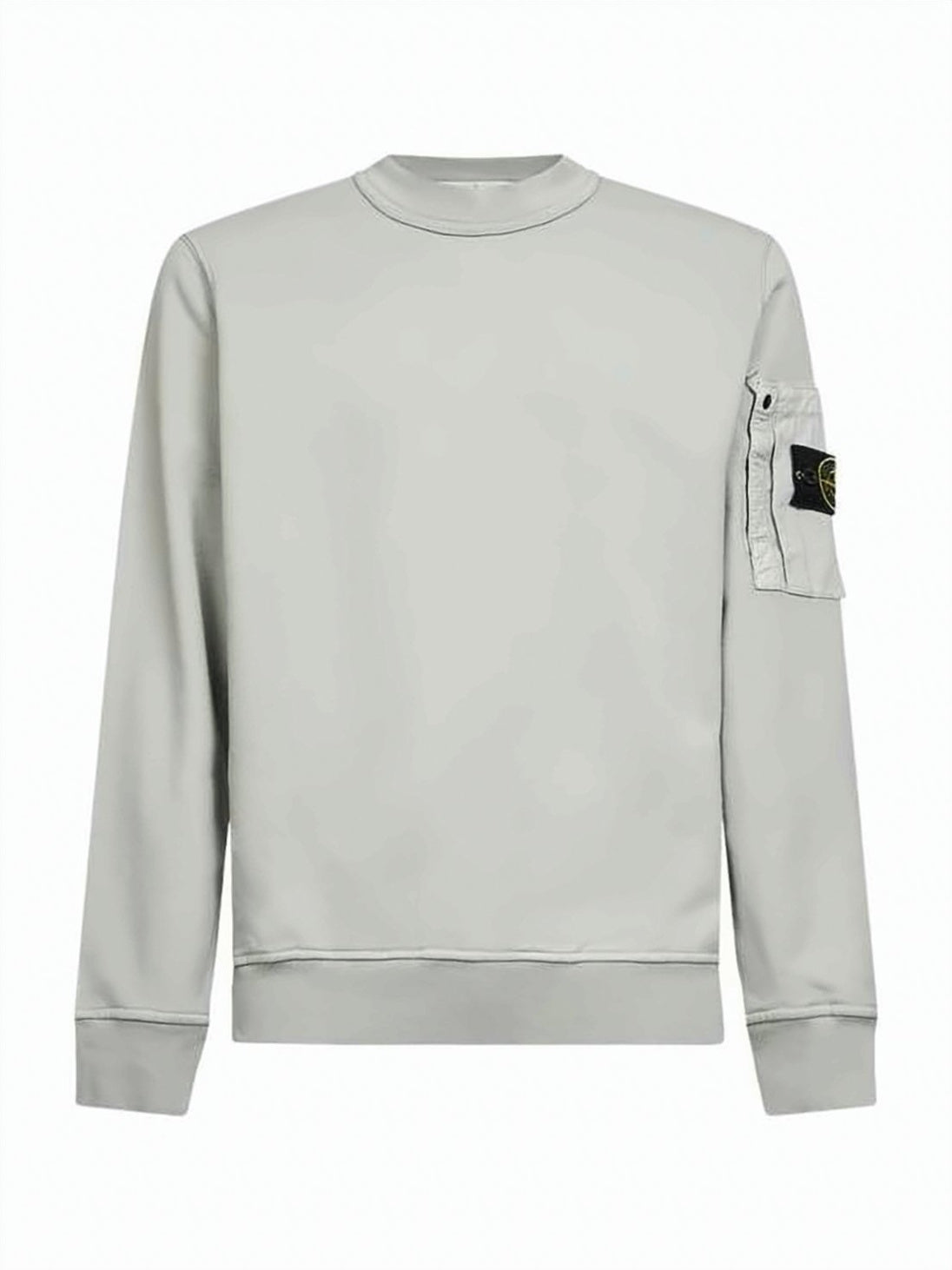 Long-Sleeve Minimalist Sweatshirt with Iconic Patch Pocket