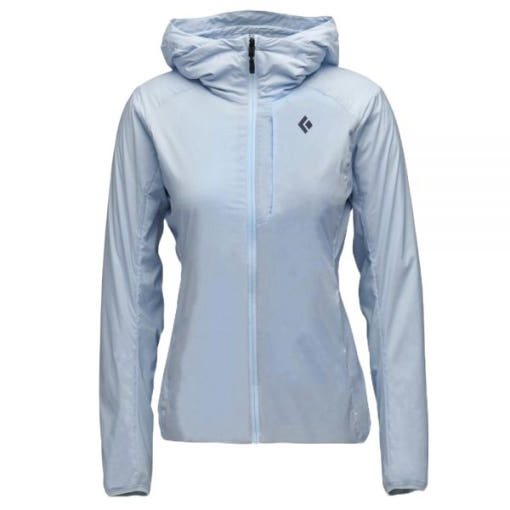 Fitted Lightweight Jacket with Attached Hood and Zipper Closure