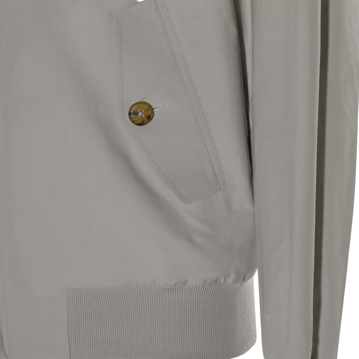 Light Grey Jacket With High Collar