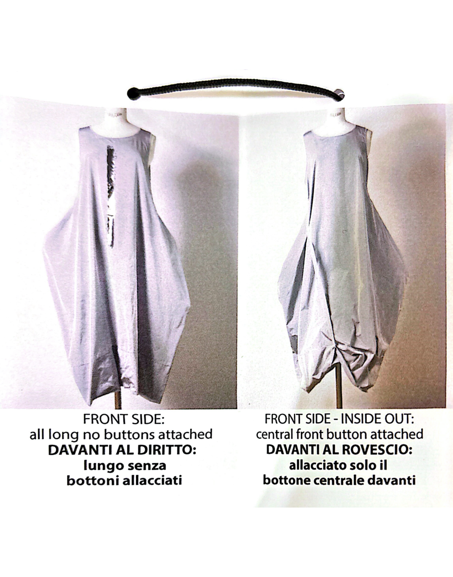 Modular Long Dress With Reversible Design