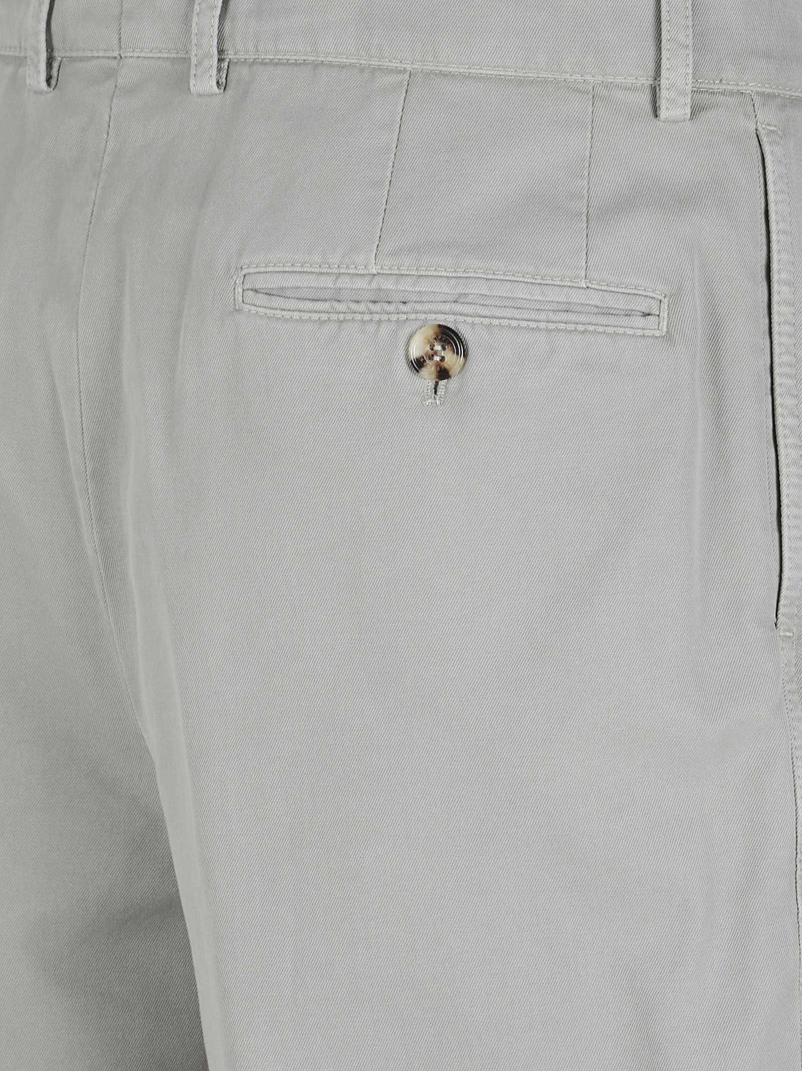 Tailored Grey Shorts with Flat Front