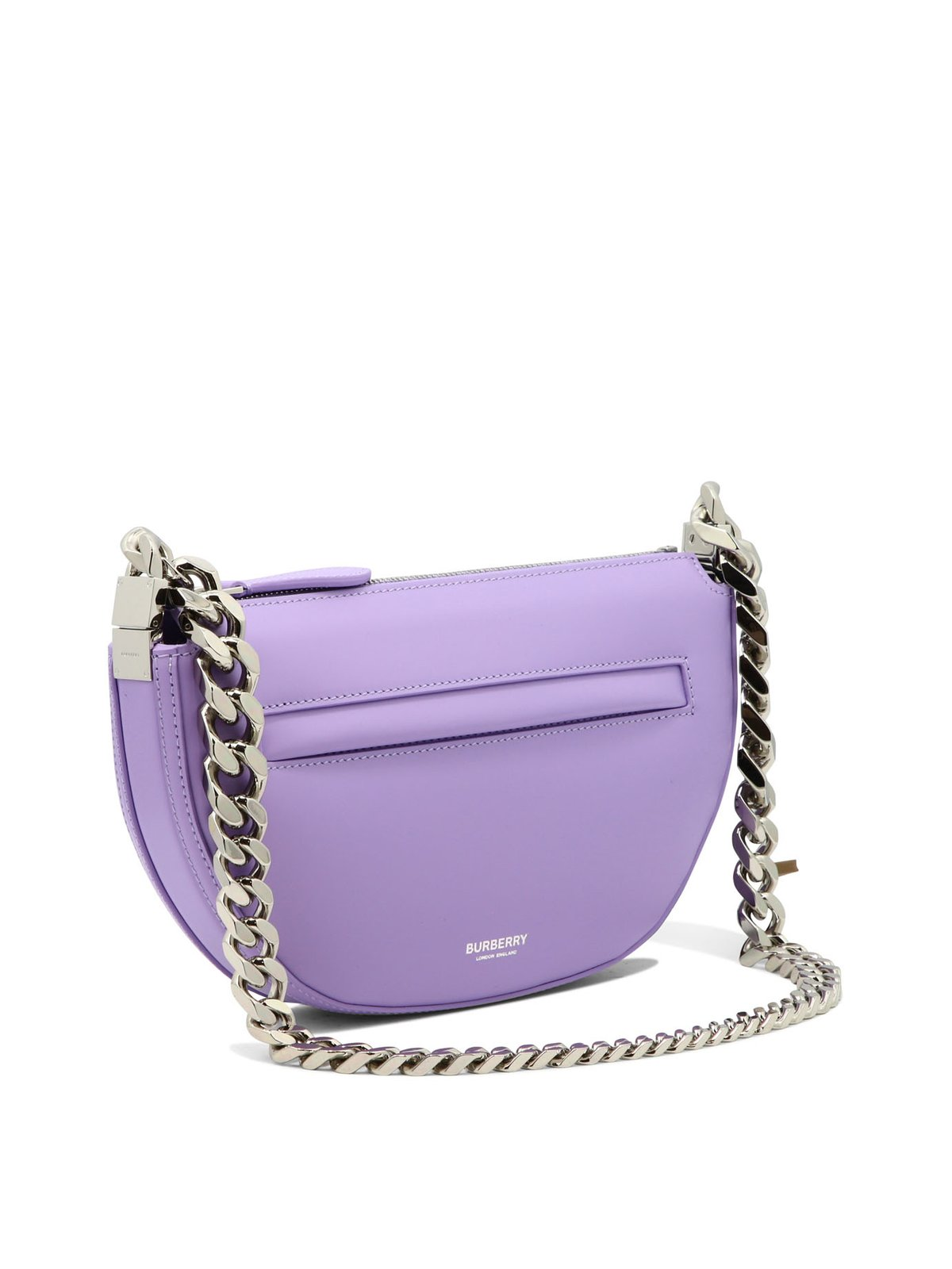 Half-Moon Calf Grain Leather Bag