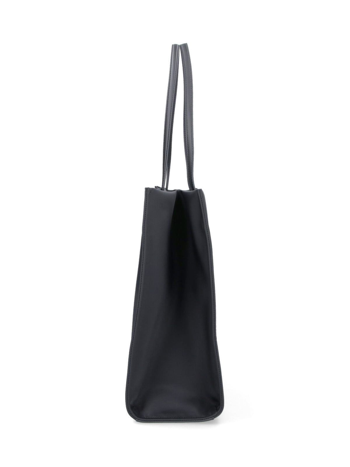 "Ella" Large Tote Bag, In Black Recycled Nylon