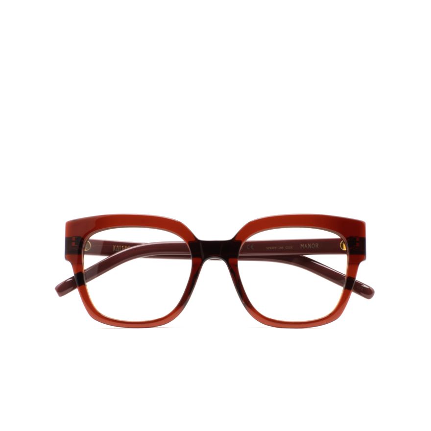 Manor Oversized Square Frame Eyeglasses with Gradient Finish