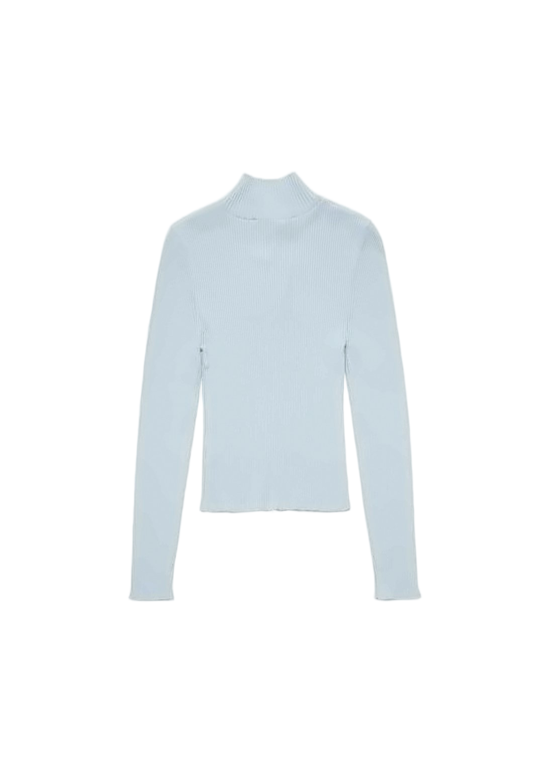 High Collar Ribbed Cardigan
