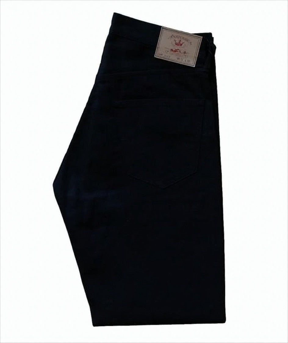 Classic Straight Fit Cotton Pants with Minimalist Design