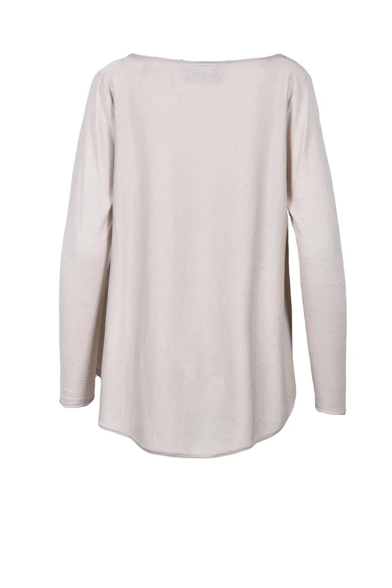 Silk and Cashmere Sweater - Beige