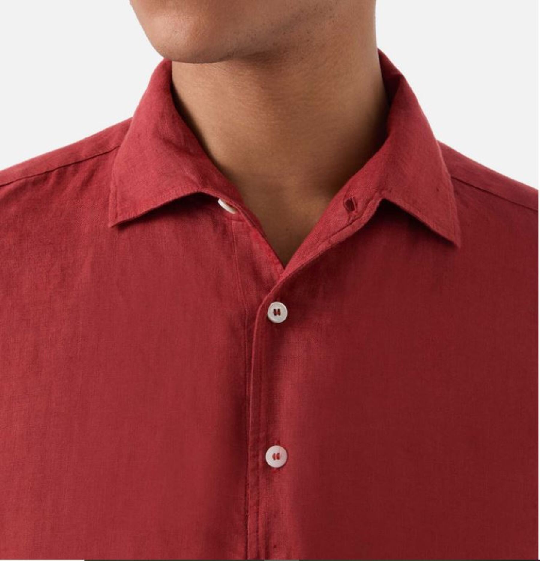 Relaxed Fit Long-Sleeve Shirt with Classic Collar