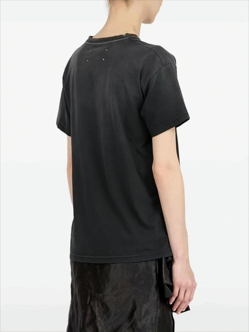 Relaxed Fit Short-Sleeved T-Shirt With Inverted Logo Print