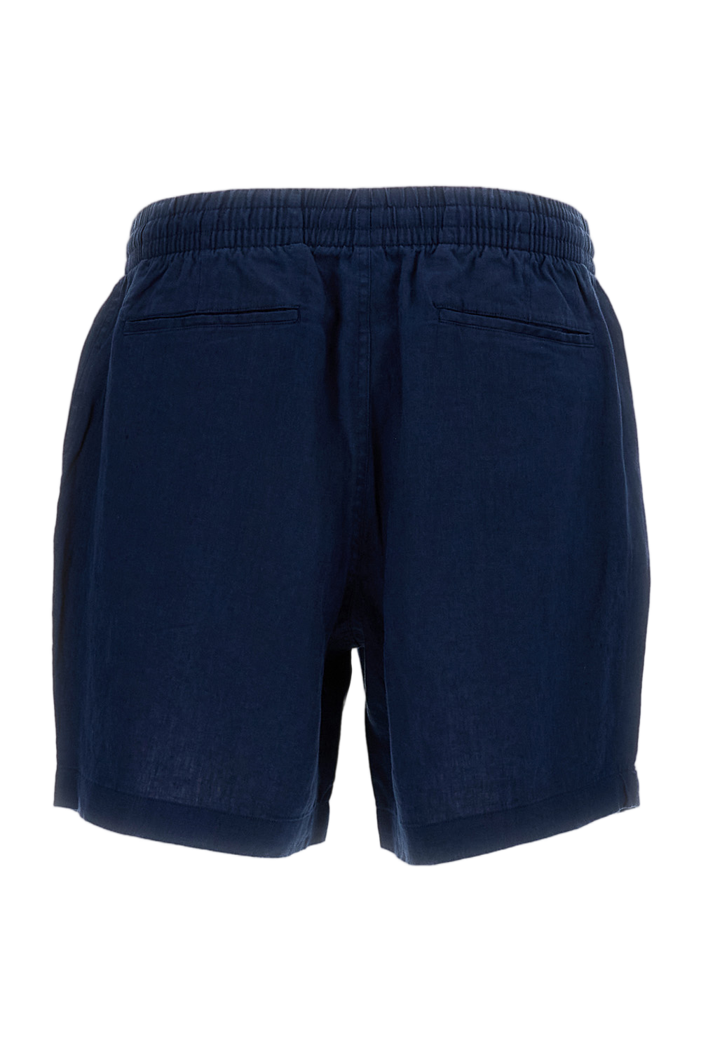 Blue Drawstring Waist Shorts