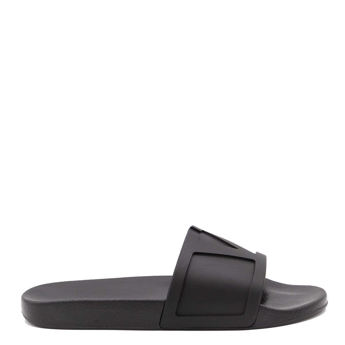 Black Leather Flats