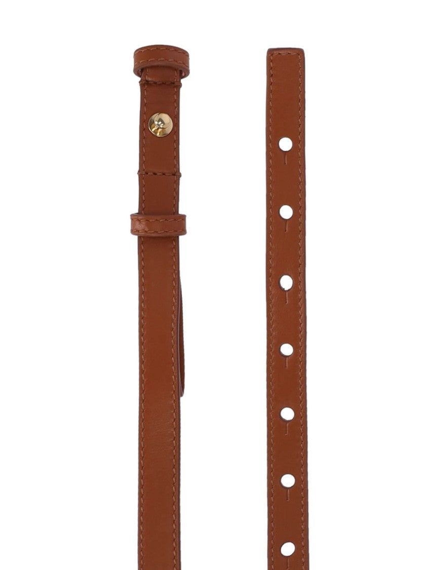 Thin "Iconic" Belt – Brown