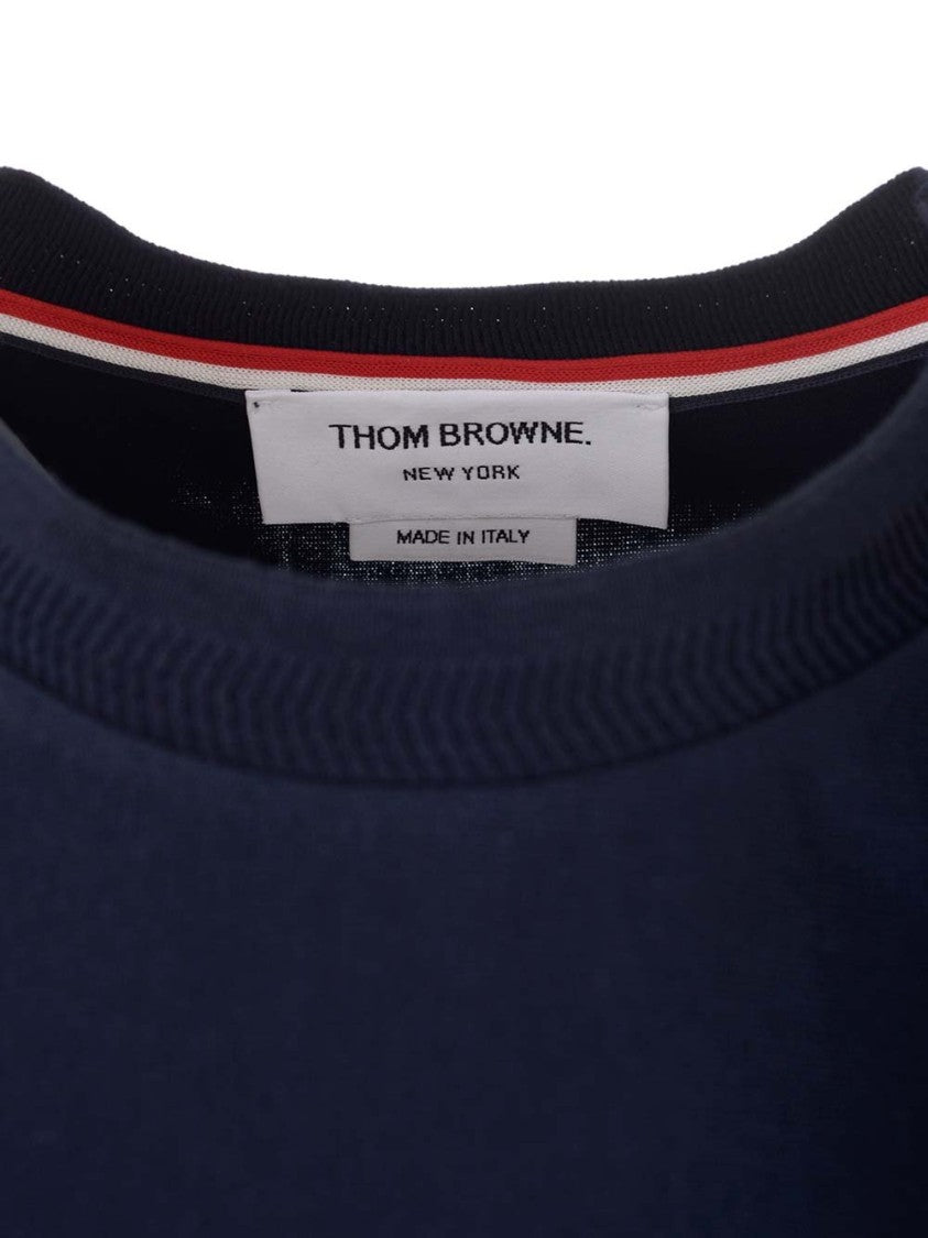 Black Short-Sleeved T-Shirt with Unique Stripe Detail