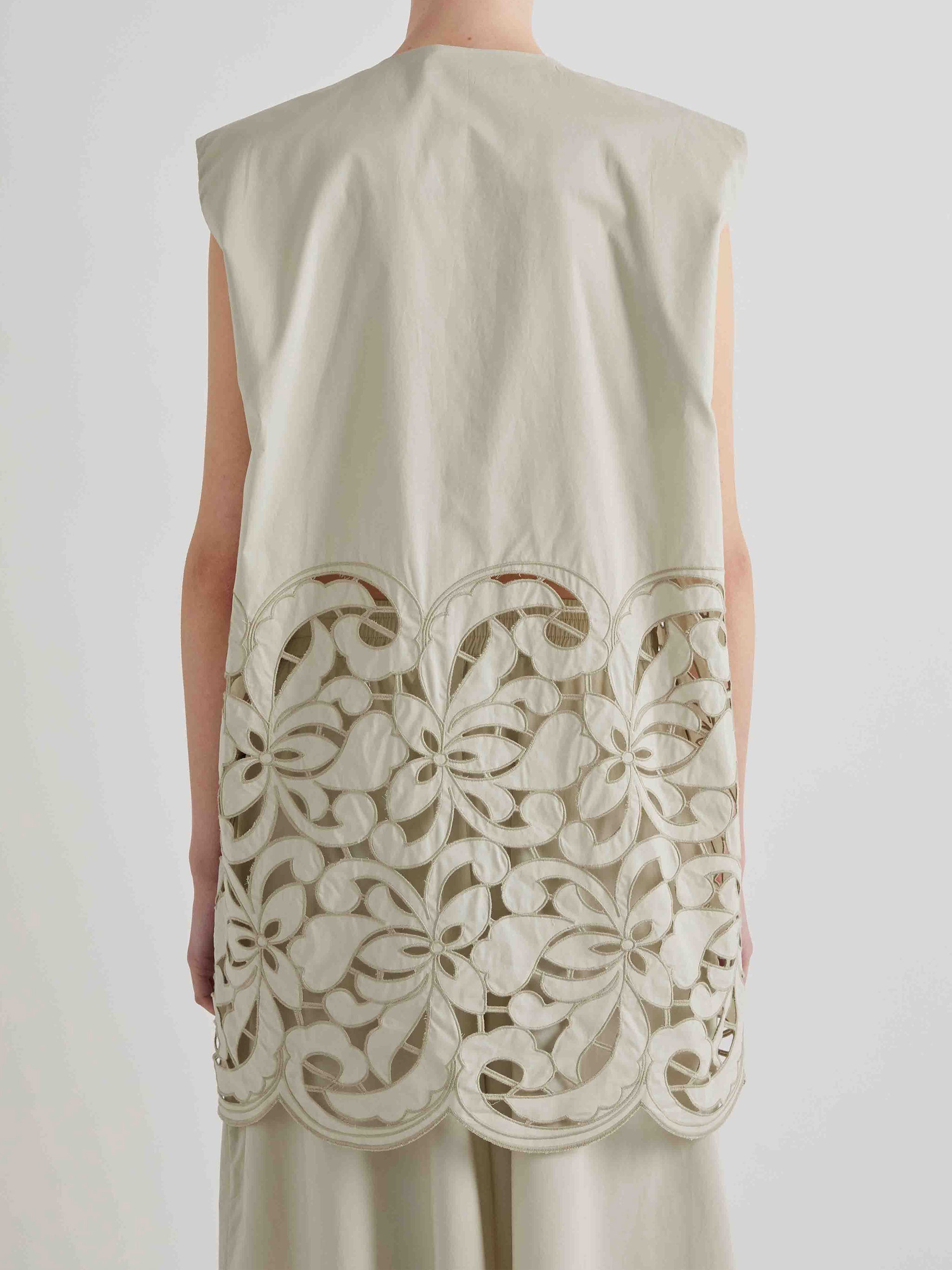 Floral Embroidered Cotton Top