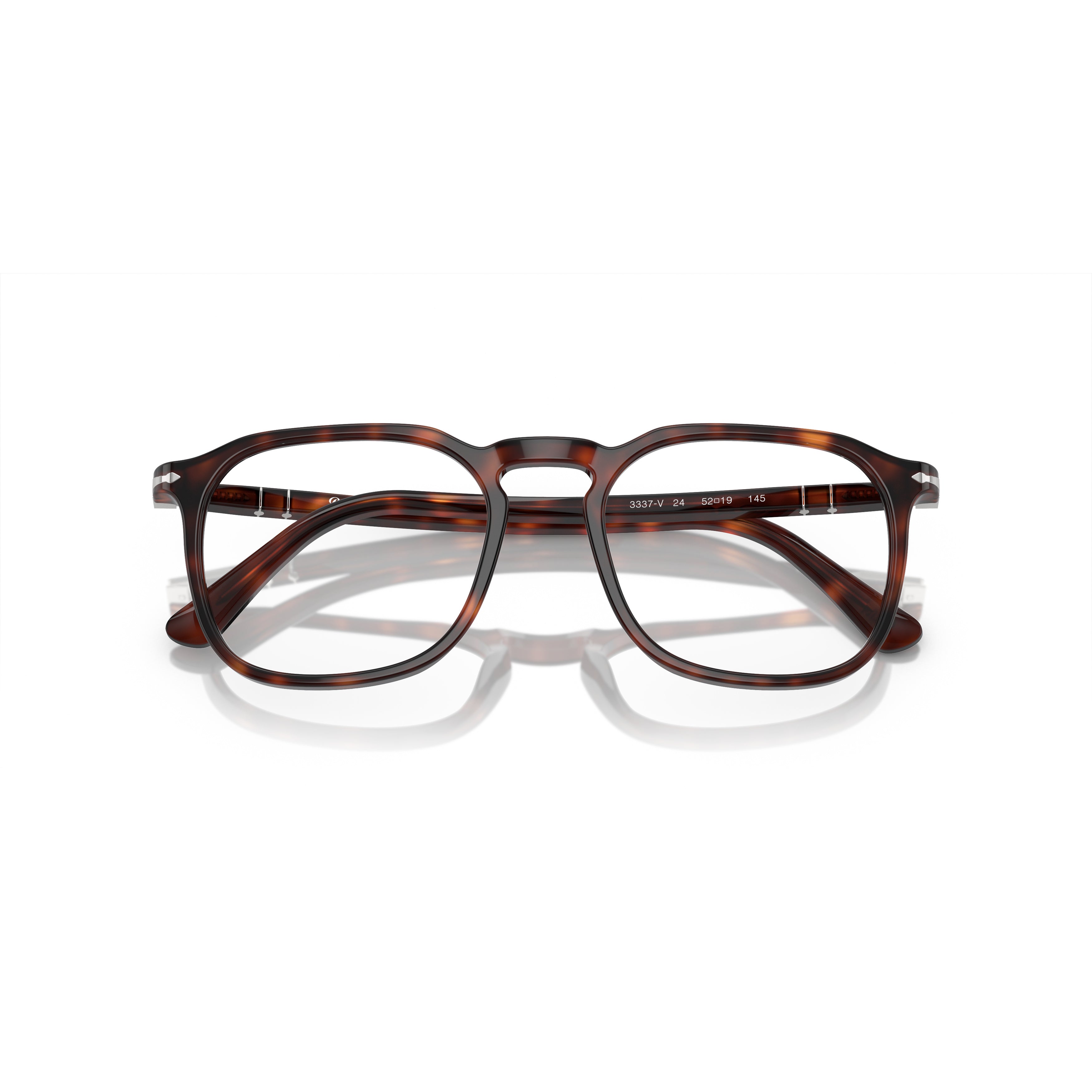 0po3337v Square Acetate Eyeglasses with Tortoiseshell Pattern