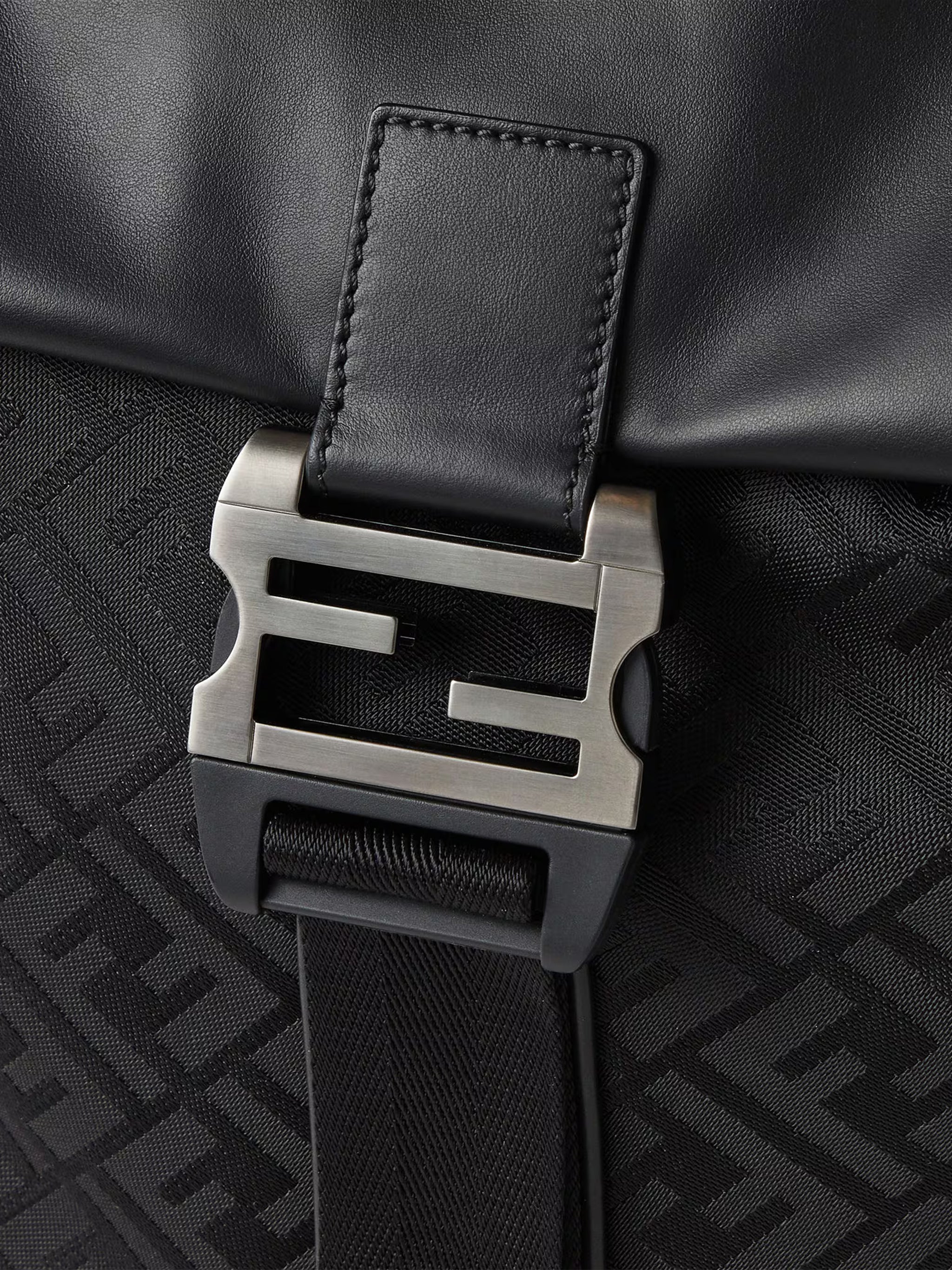 Baguette Grace Nylon FF Monogram Backpack