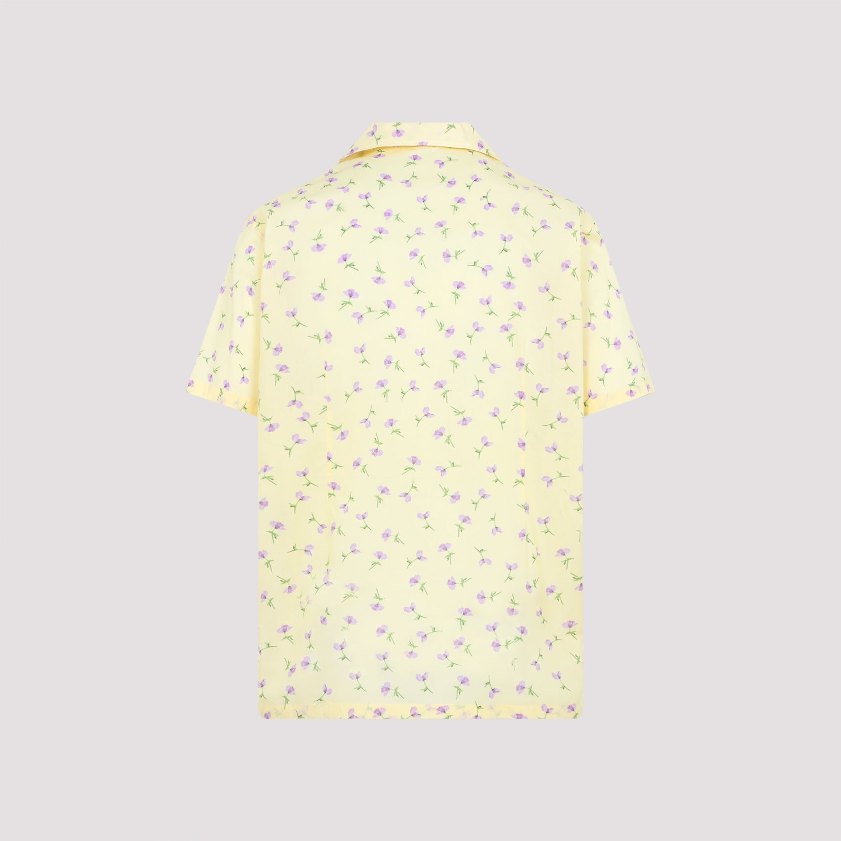 Short-Sleeve Floral Pattern Shirt
