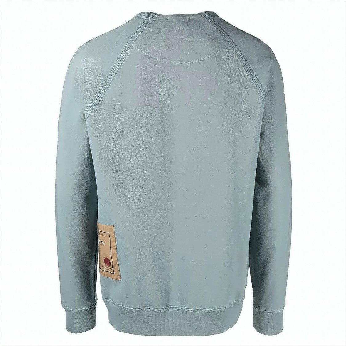 Blue-Grey Sweatshirt with Logo Patch Detail