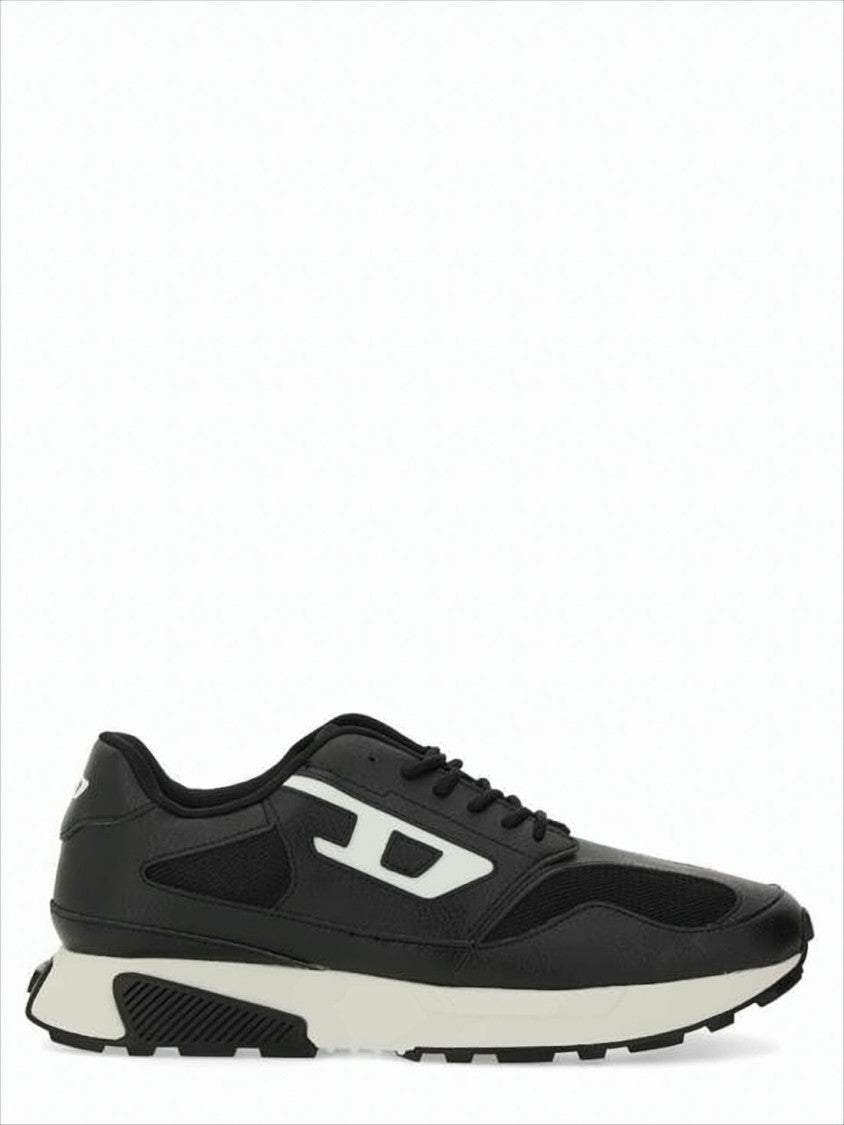 Mesh-Panel Sneakers with Contrast Midsole