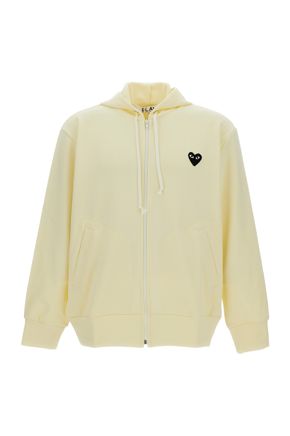 Front-Zip Hoodie with Heart Print