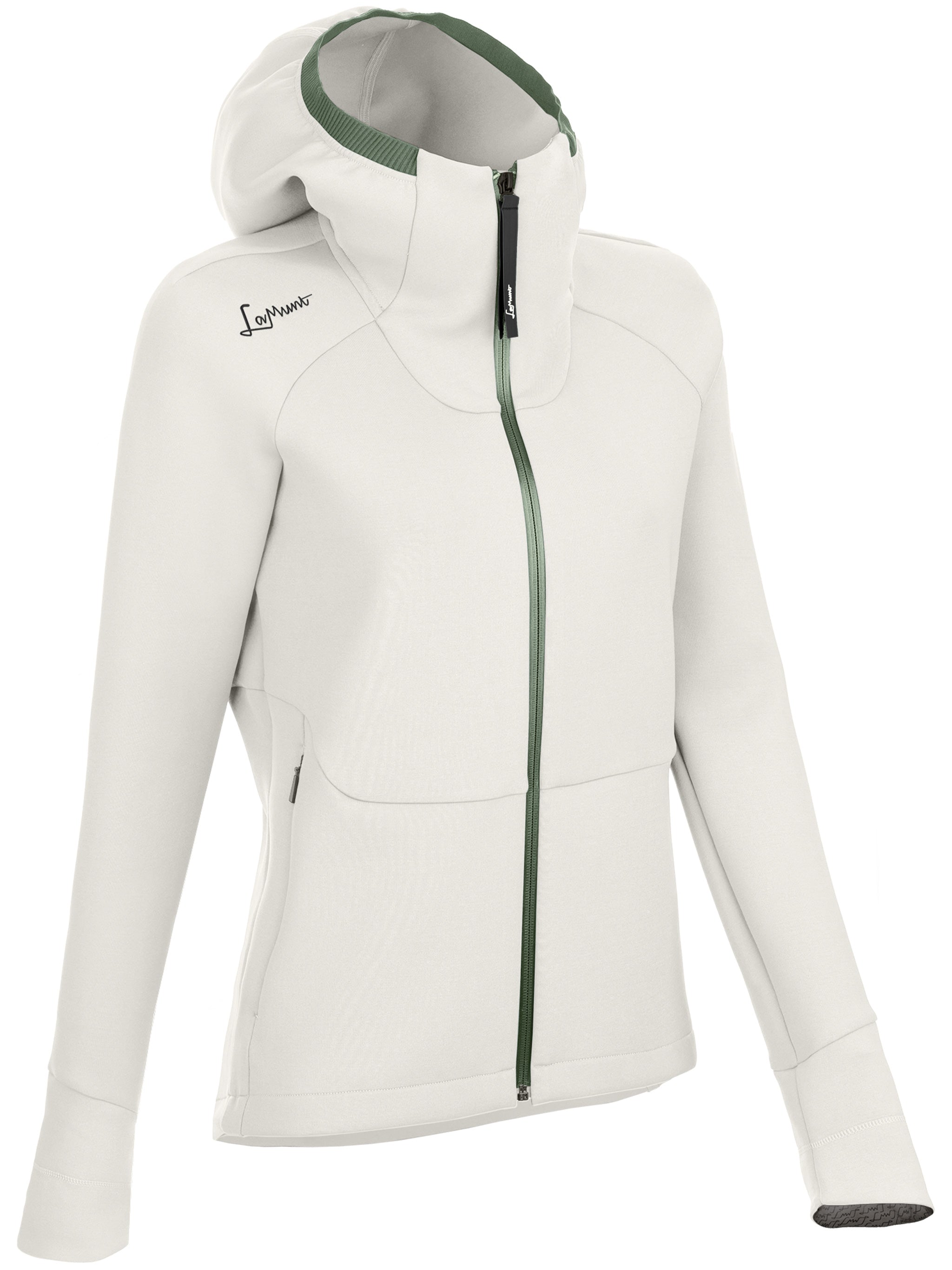 Black Antje Thermal Fitted Hoodie