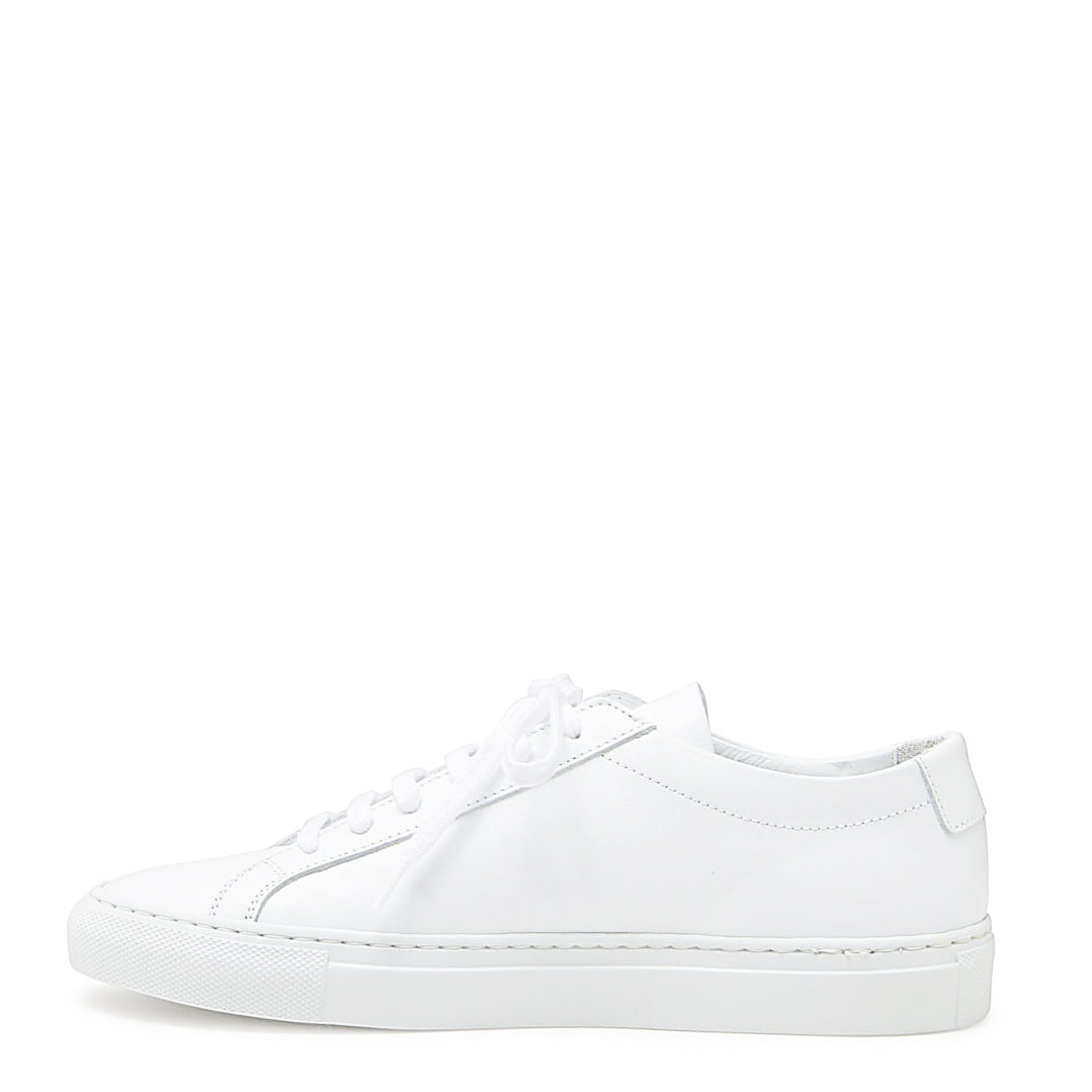 White Leather Achille Low-Top Sneakers