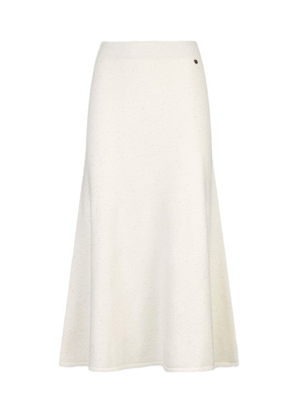 Flared Midi Skirt with Micro-Sequins