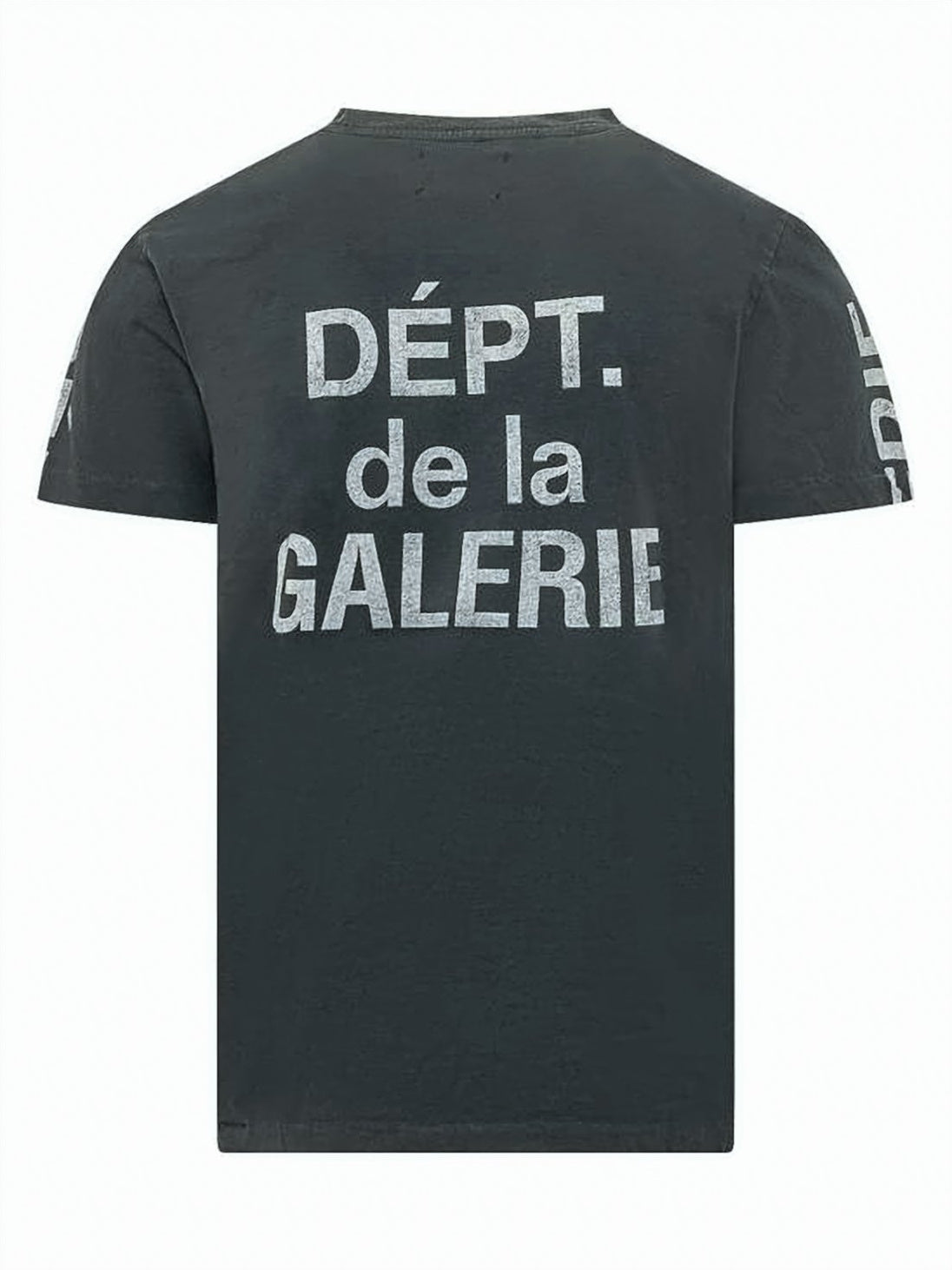 Classic Crew Neck Black T-Shirt with Graphic Elements