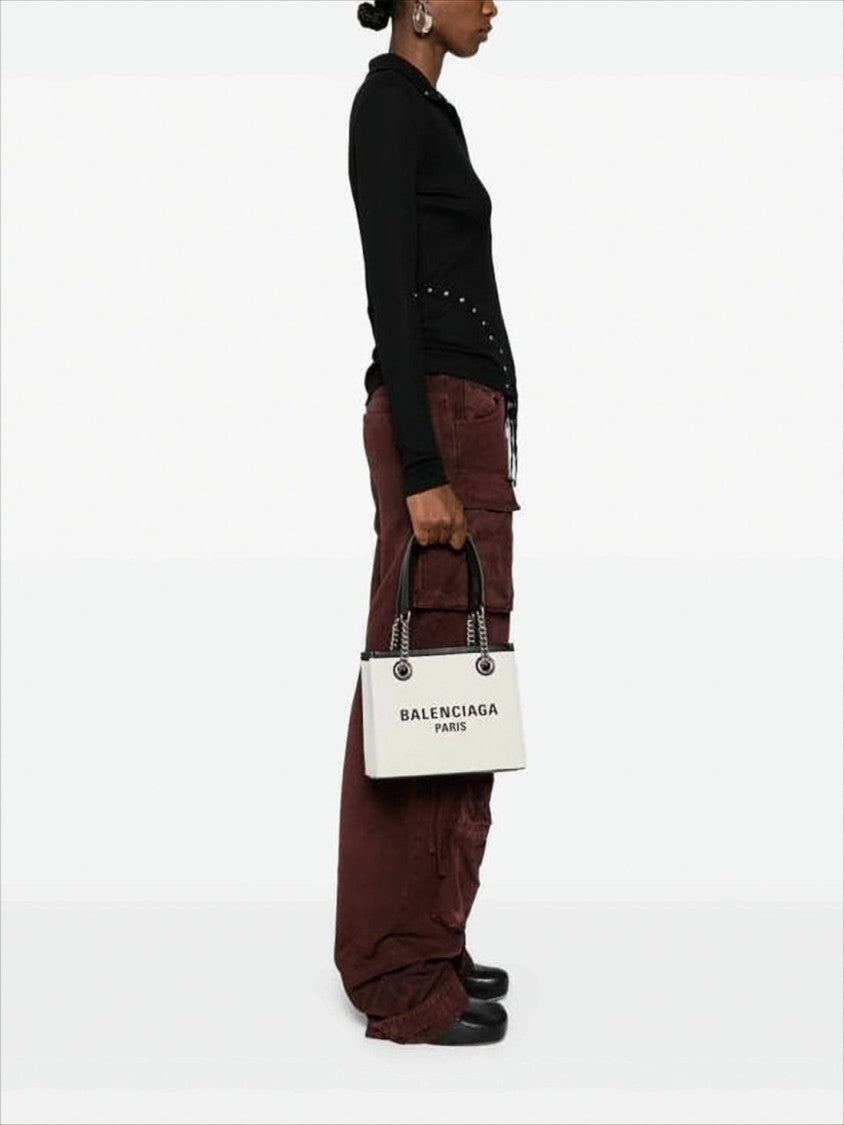 Rectangular Canvas Shoulder Bag