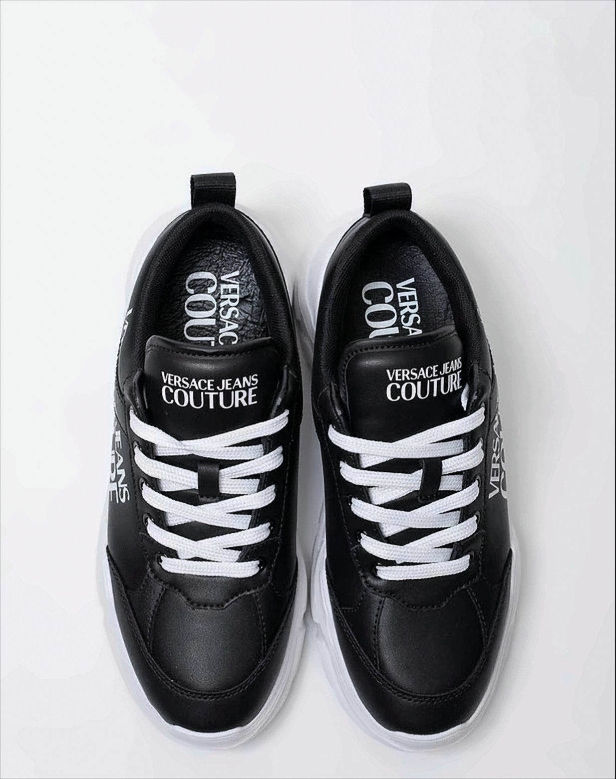 Black Sneakers With Contrasting Logo