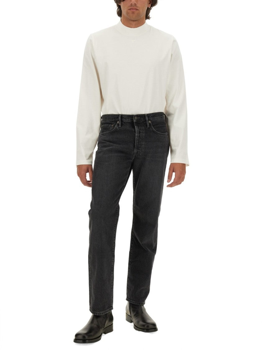 White T-Shirt With Subtle Logo Detail