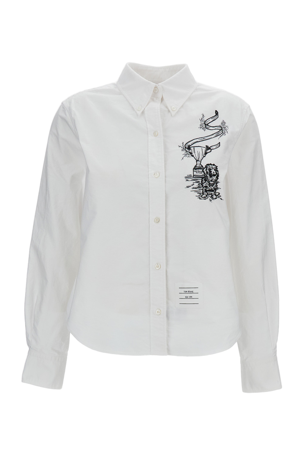 Hector Trophy Embroidered Shirt In Pencil Stitch