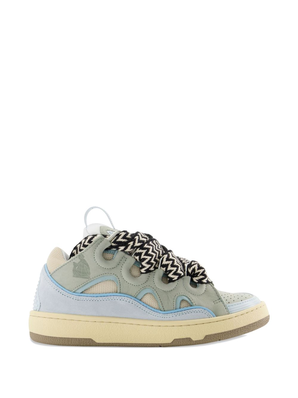 Layered Light Blue And Grey Sneakers