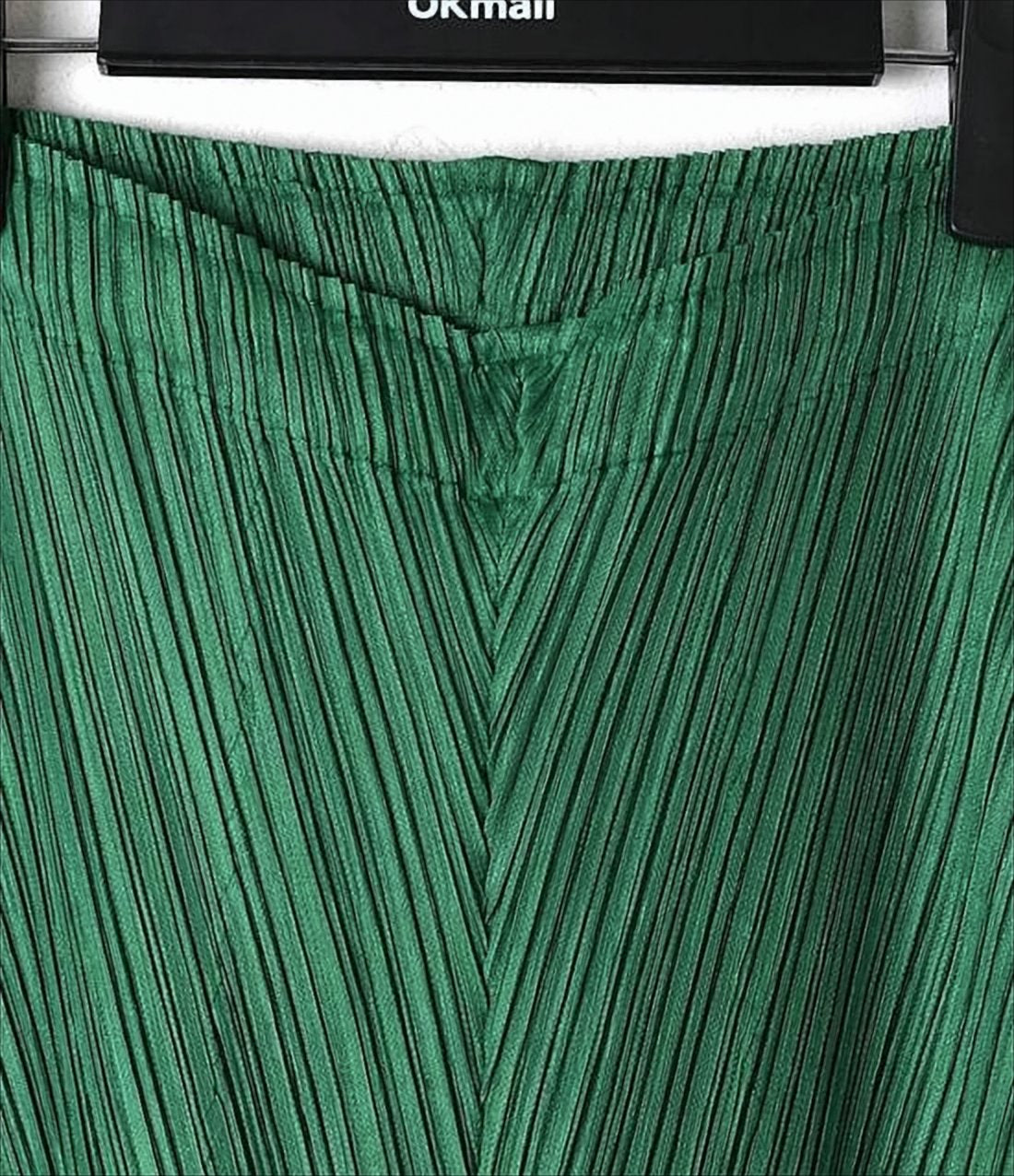 Pleated Wide-Leg Trousers with Textured Finish