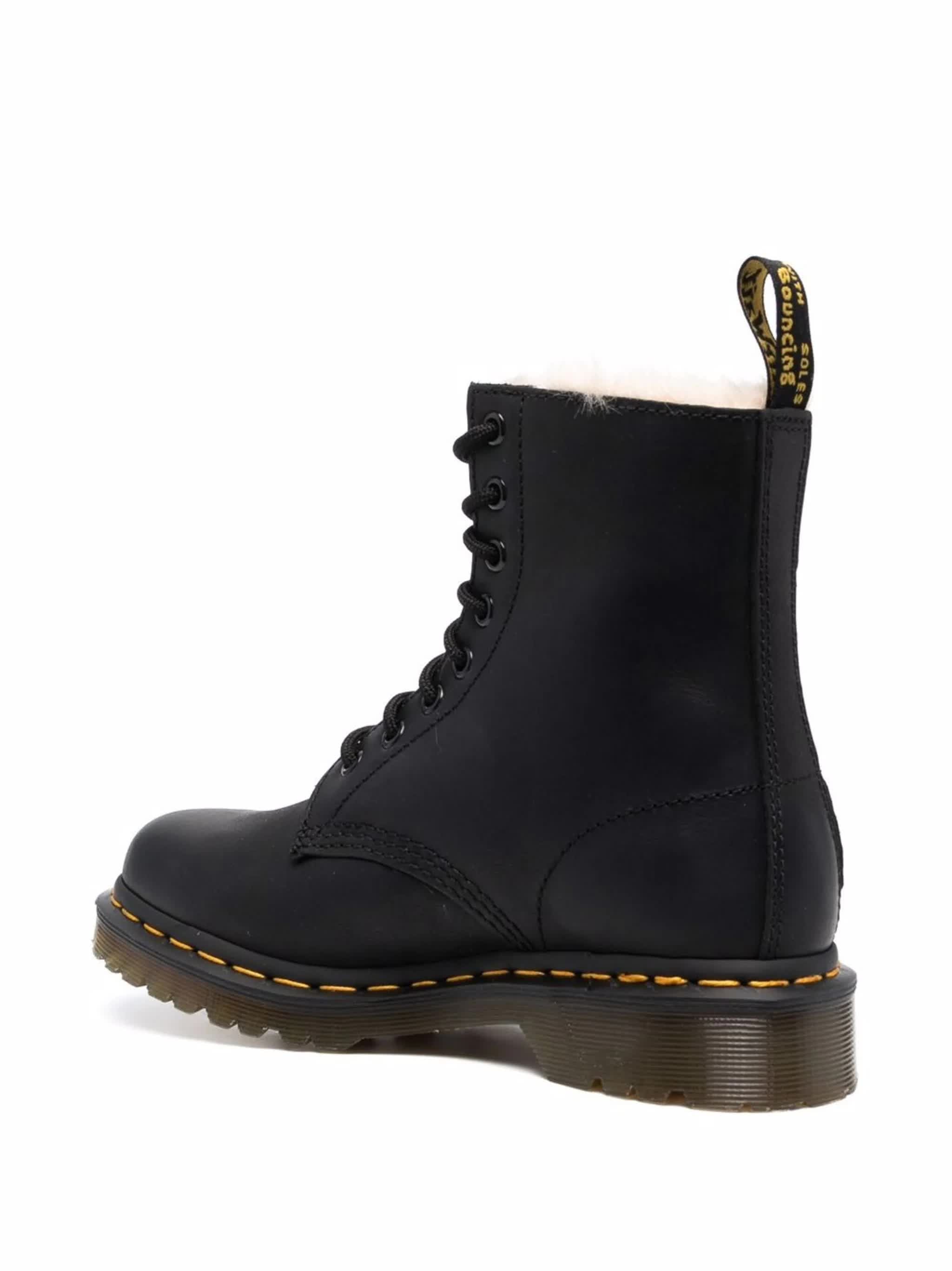 1460 Serena Shearling Lined Leather Boots