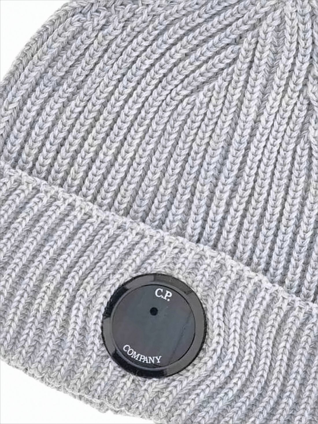Ribbed Knit Beanie with Distinctive Logo Patch