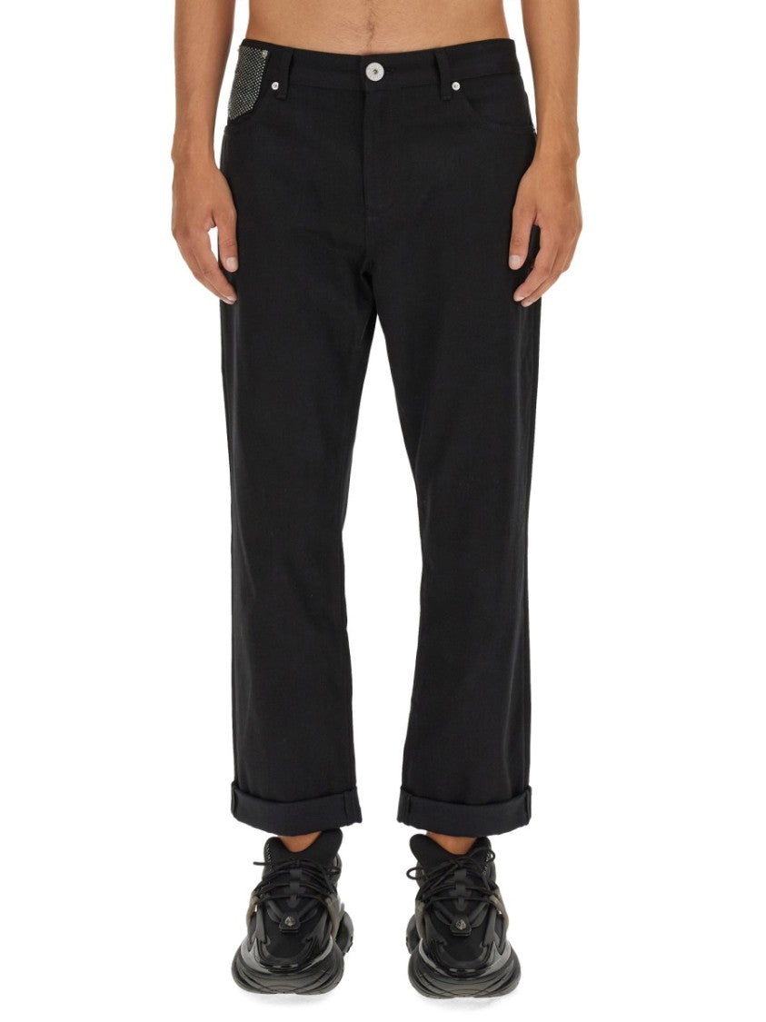 Regular Fit Black Denim Jeans