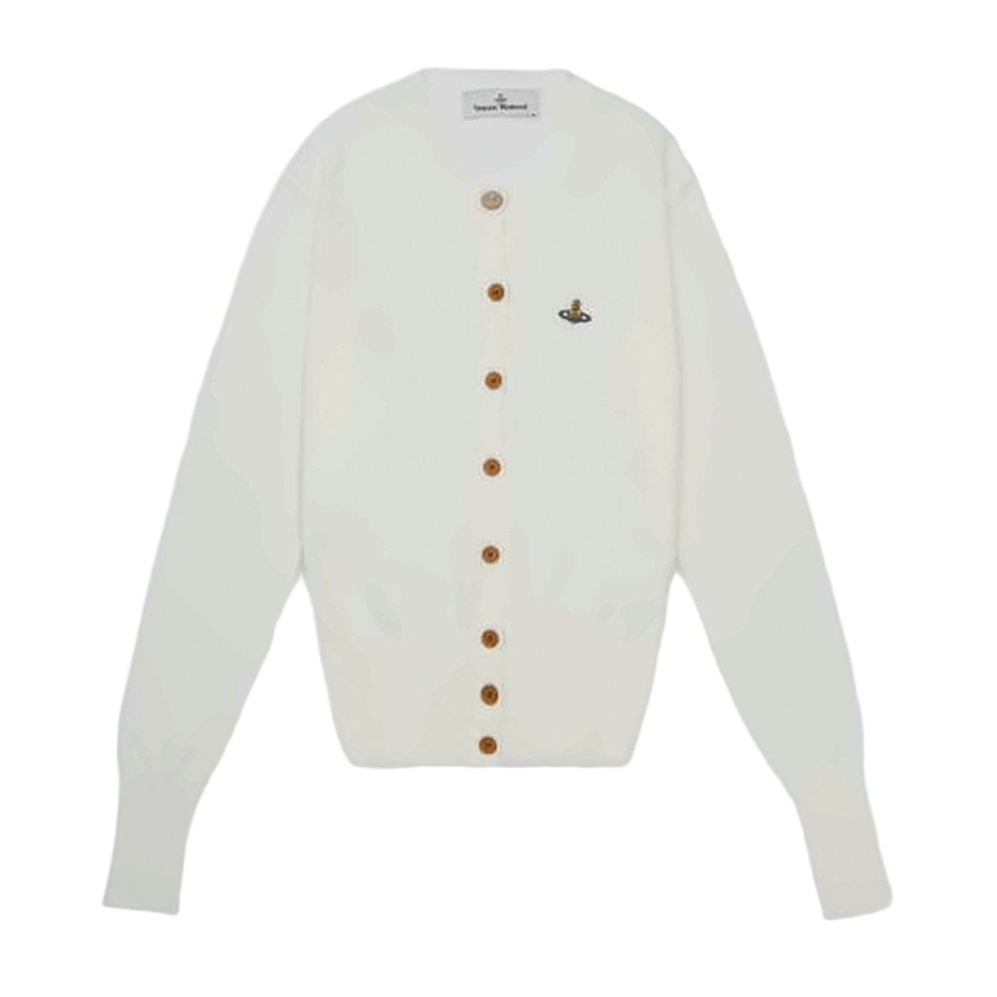 V-Neck Knit Cardigan with Wooden Buttons