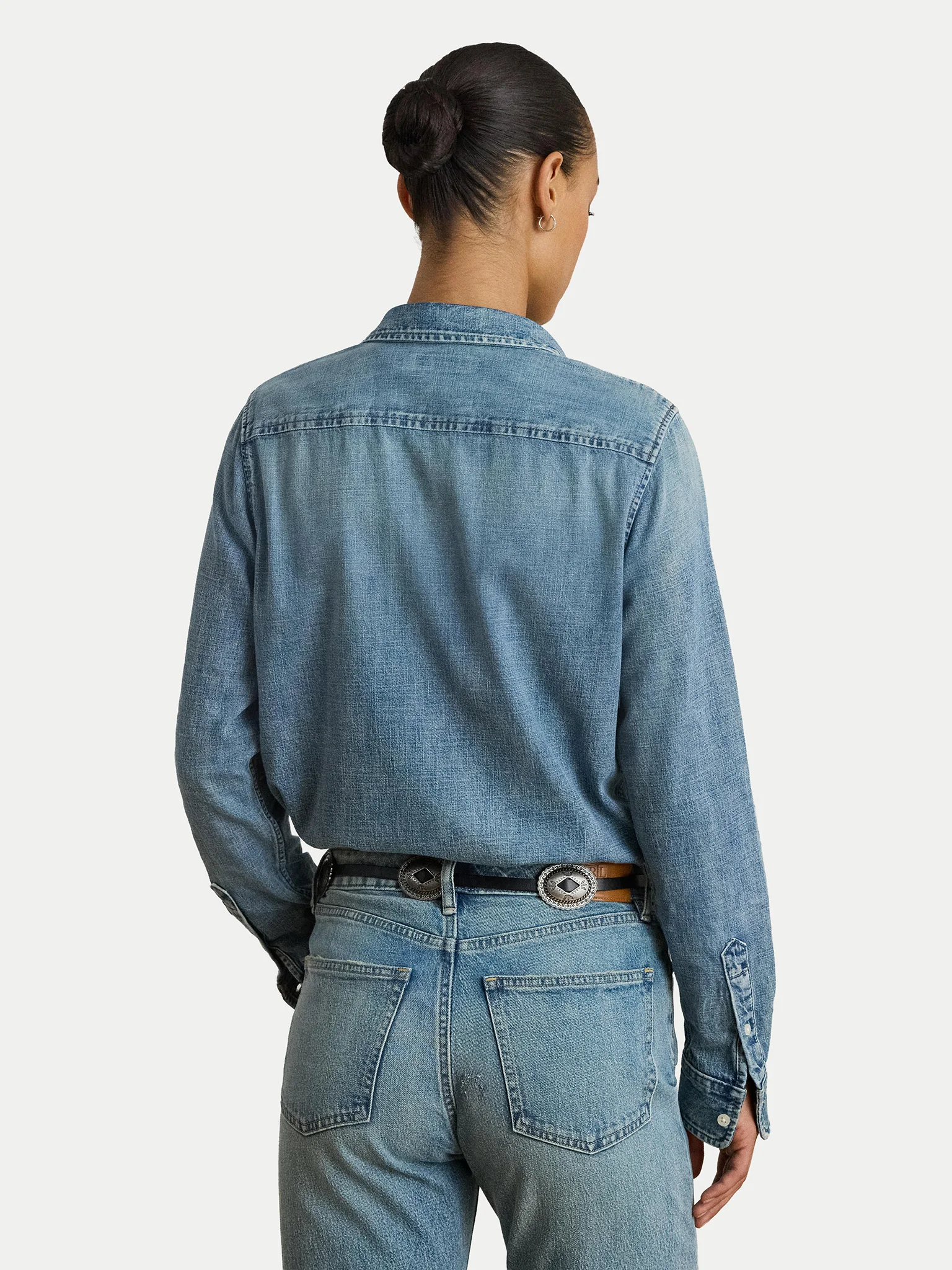 Navy Blue Jamelko Denim Button Shirt