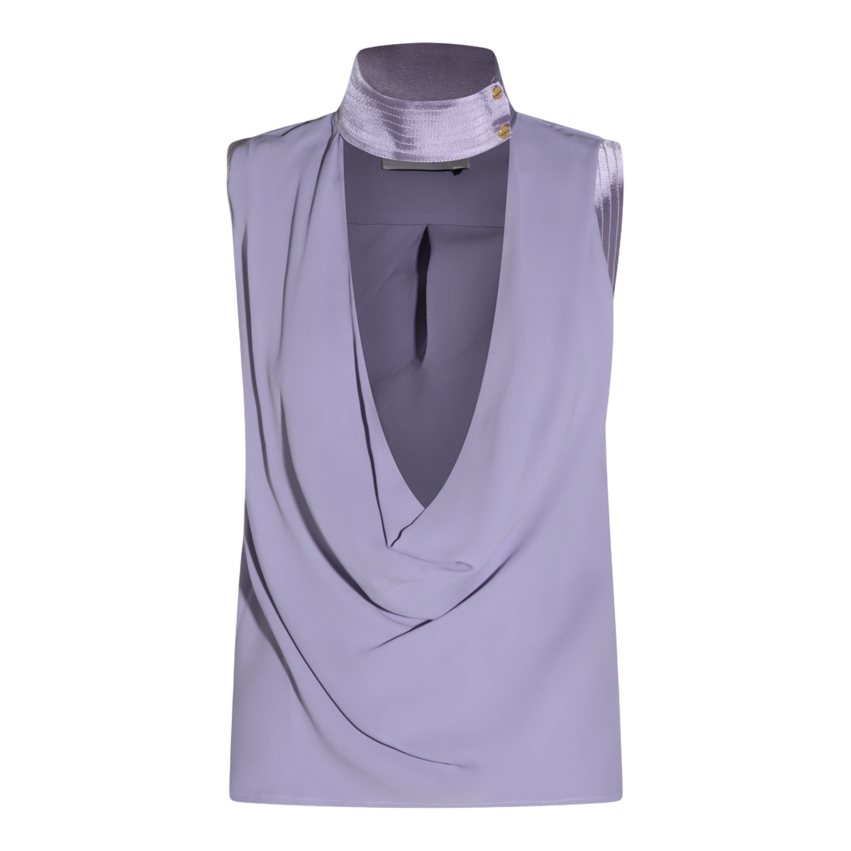 Lilac Button-Down Shirt with Classic Collar