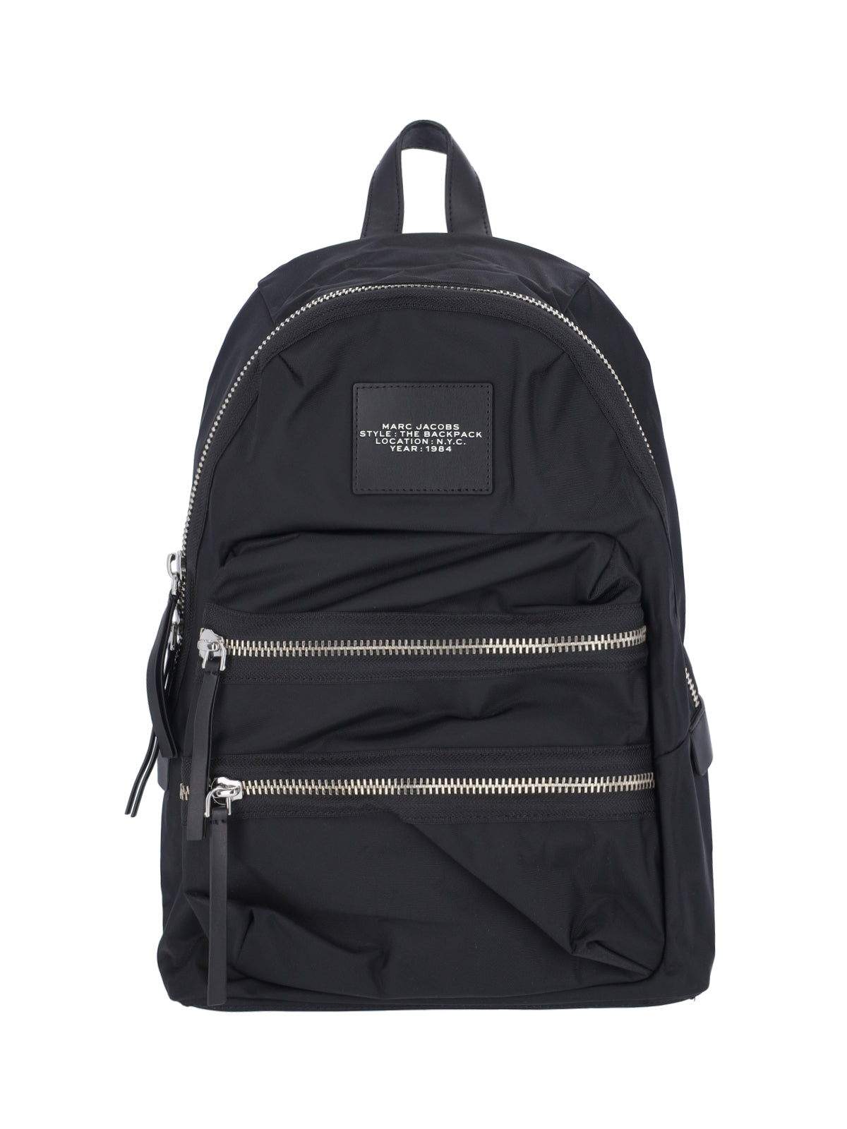 Black The Biker Nylon Backpack