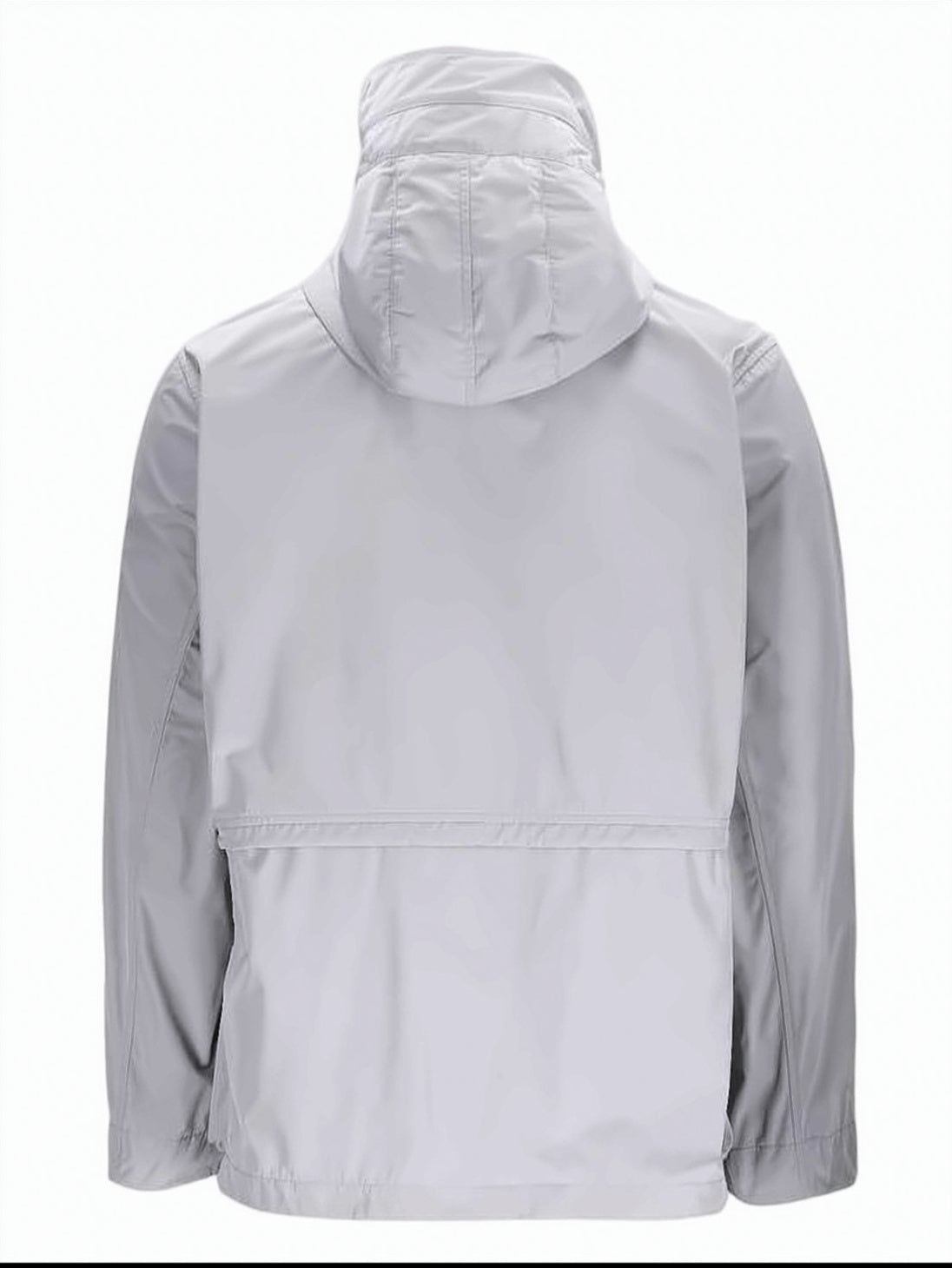 High-Collar Casual Jacket with Concealed Zip Closure