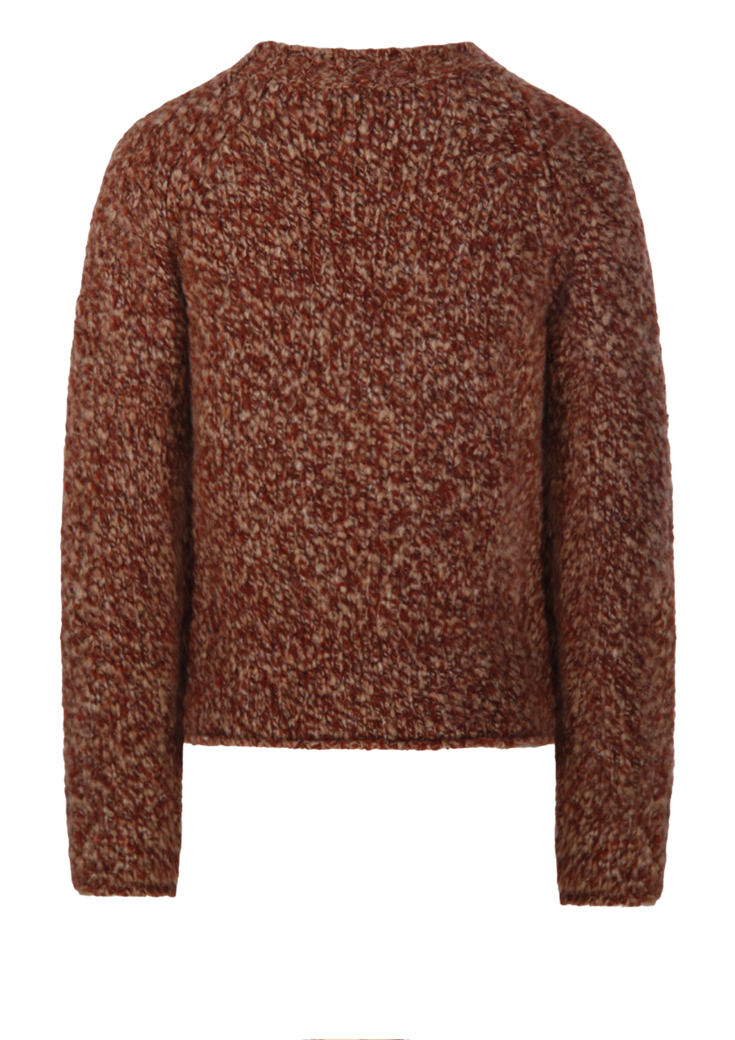 Chunky Knit Merino-Alpaca Crewneck Sweater