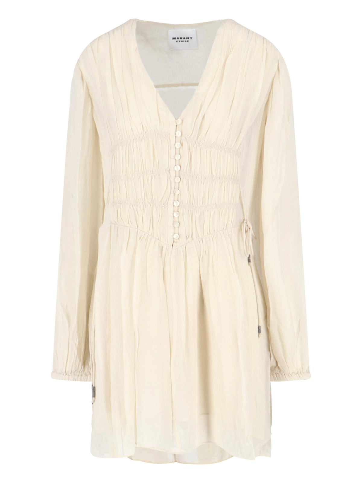 Flowing White Dress with Timeless Elegance