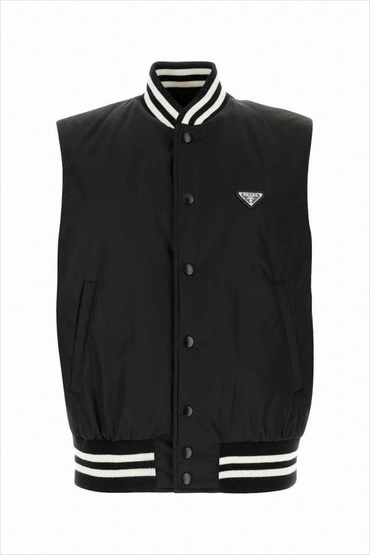 Boxy Black Vest