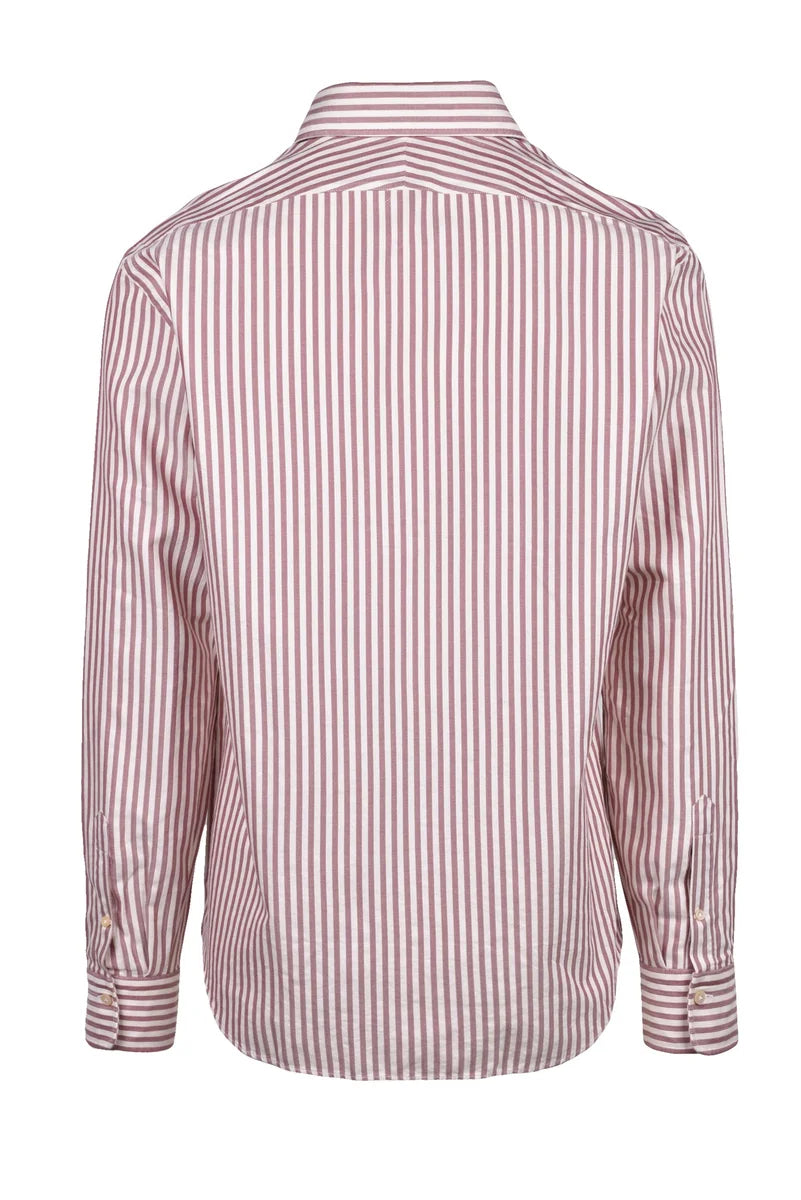 Flannel Shirt - Beige/Bordeaux