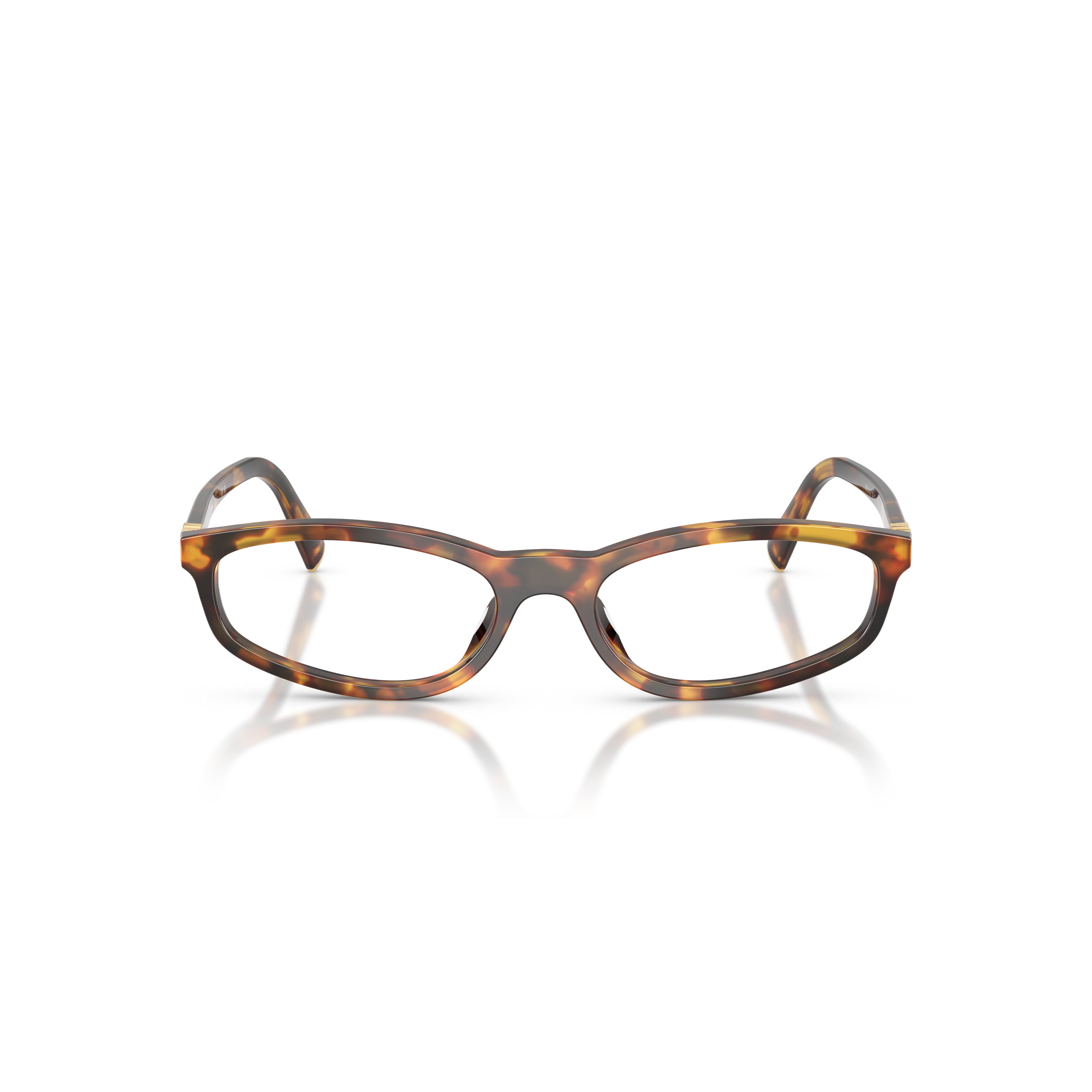0mu 01zv Rectangular Tortoiseshell Acetate Eyeglasses